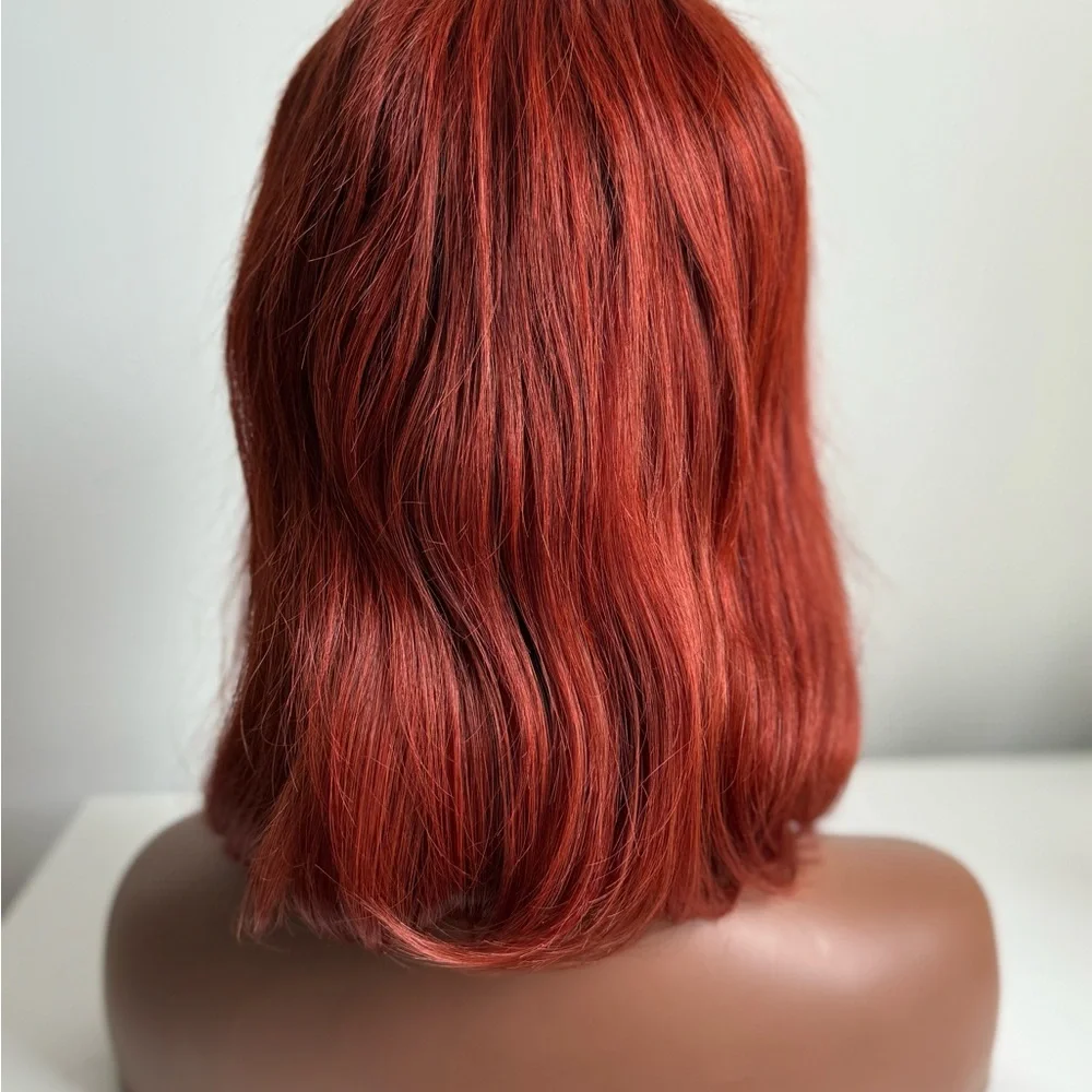 Human Hair Straight Bob Wig 10 Inch - Picture 5 of 5